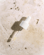 Natural face serum glass dropper with organic botanical oils