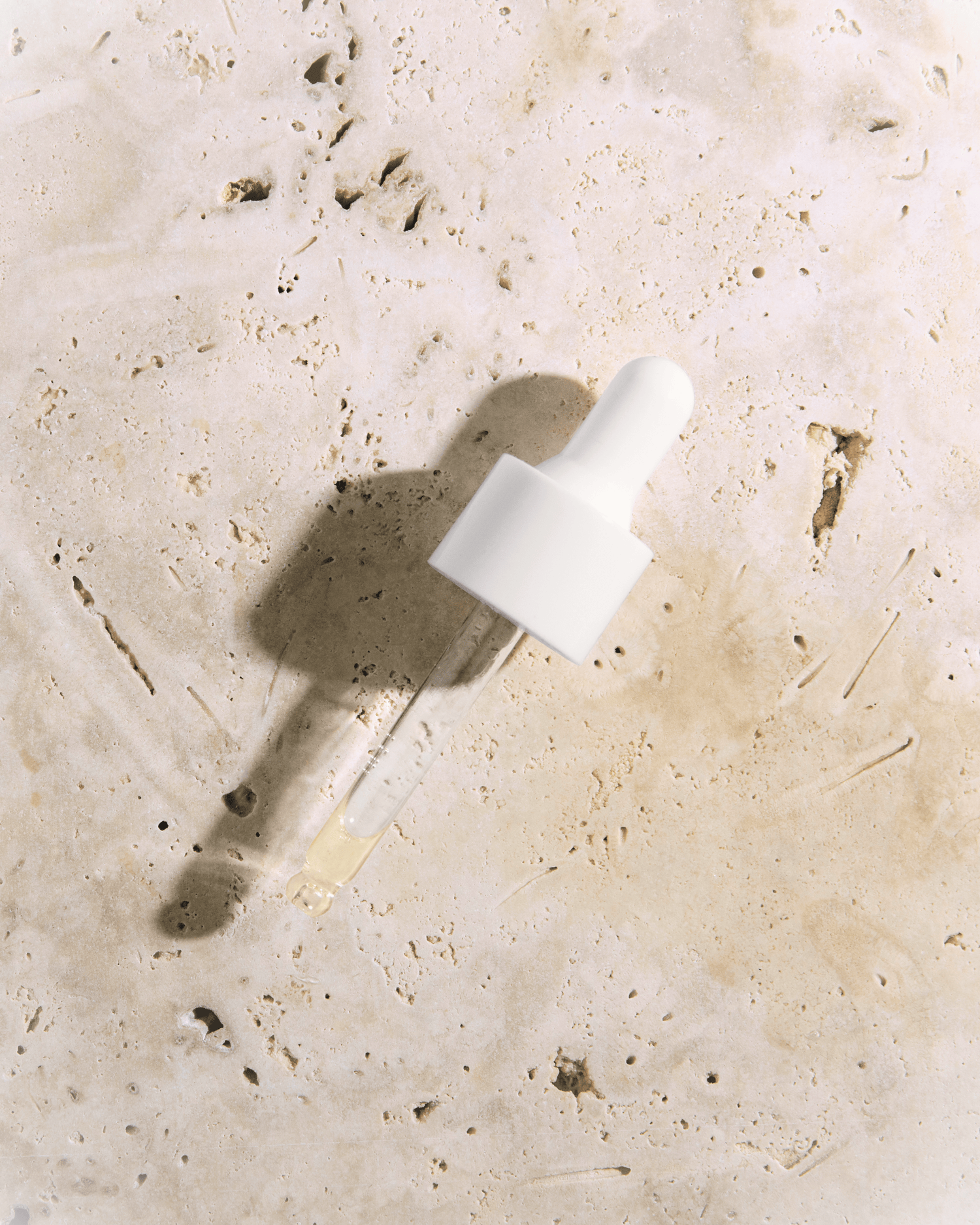 Natural face serum glass dropper with organic botanical oils